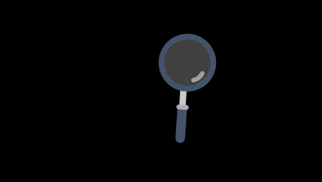 search-icon-magnifying-glass-animation-loop-motion-graphics-video-transparent-background-with-alpha-channel